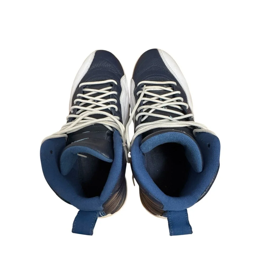 Air Jordan 12 Retro Obsidian White University Blue 130690-410 Mens Sneakers‎ 9